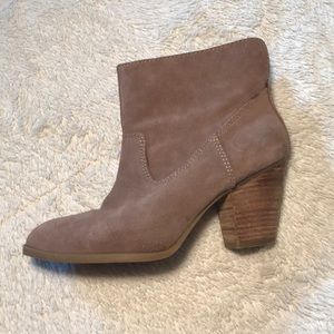 Beige Nine West Booties
